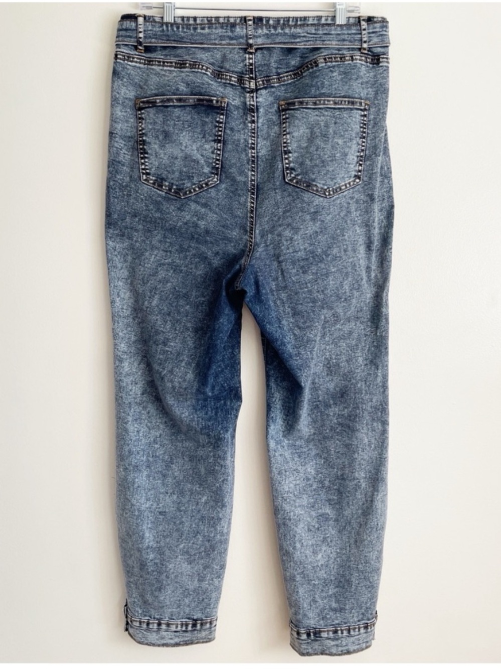 Fashion To Figure Plus Size Jeans Cargo Utility Carpenter High Rise Skinny Sz 16 — image 3 of 8